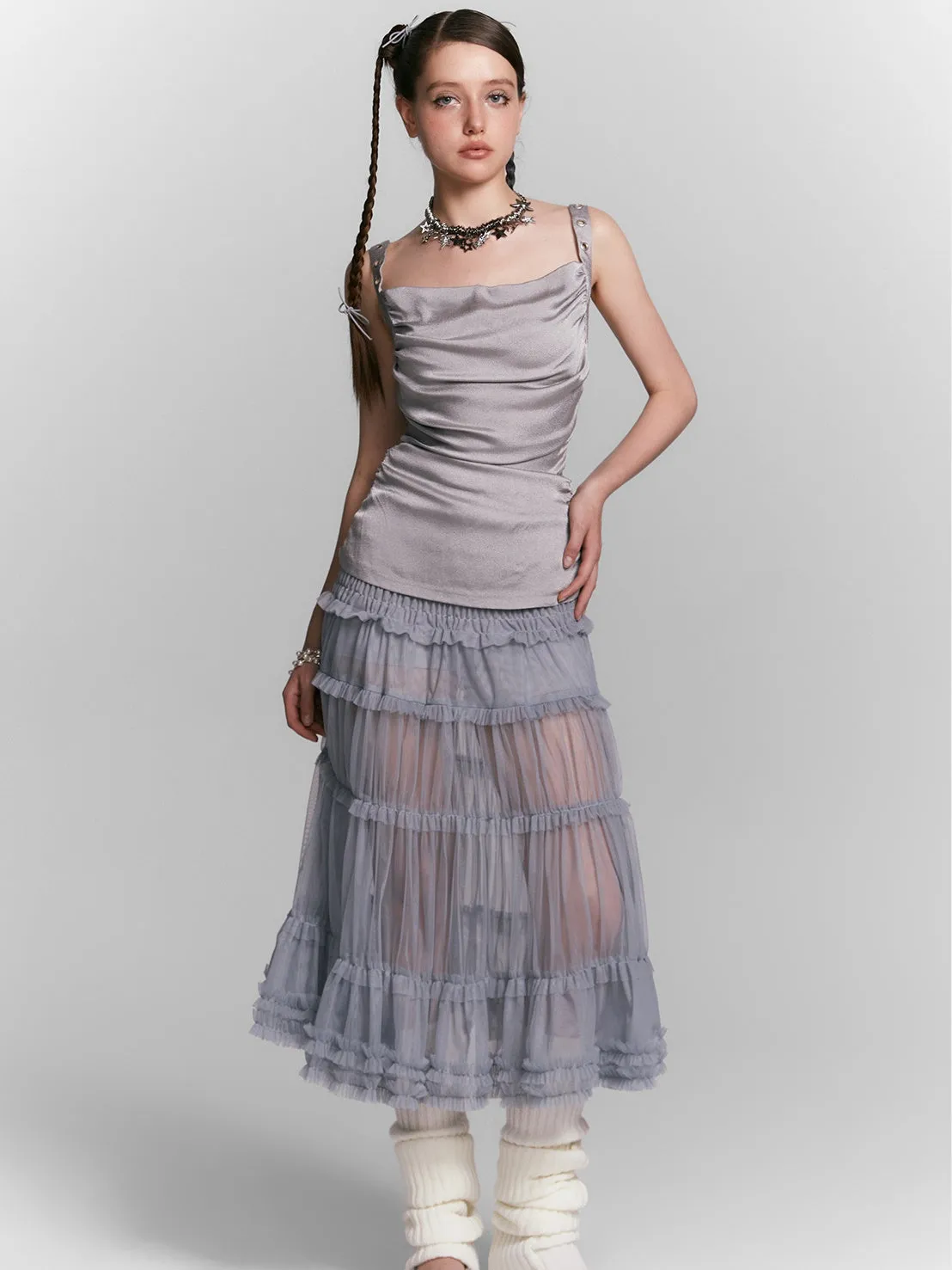 Multi-layer Mesh Skirt