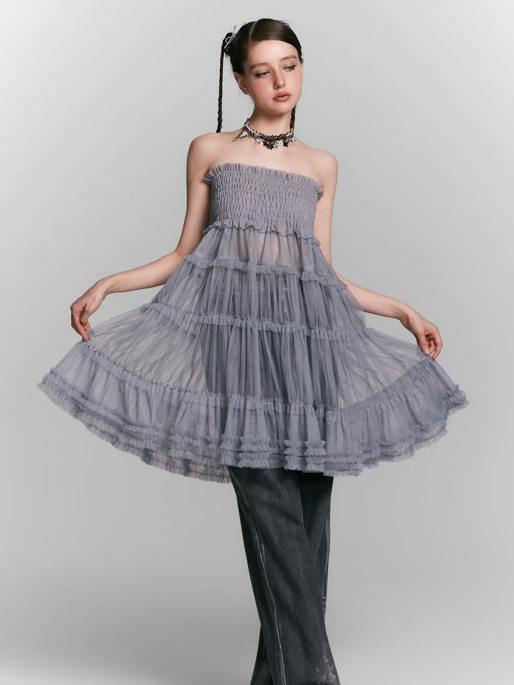 Multi-layer Mesh Skirt