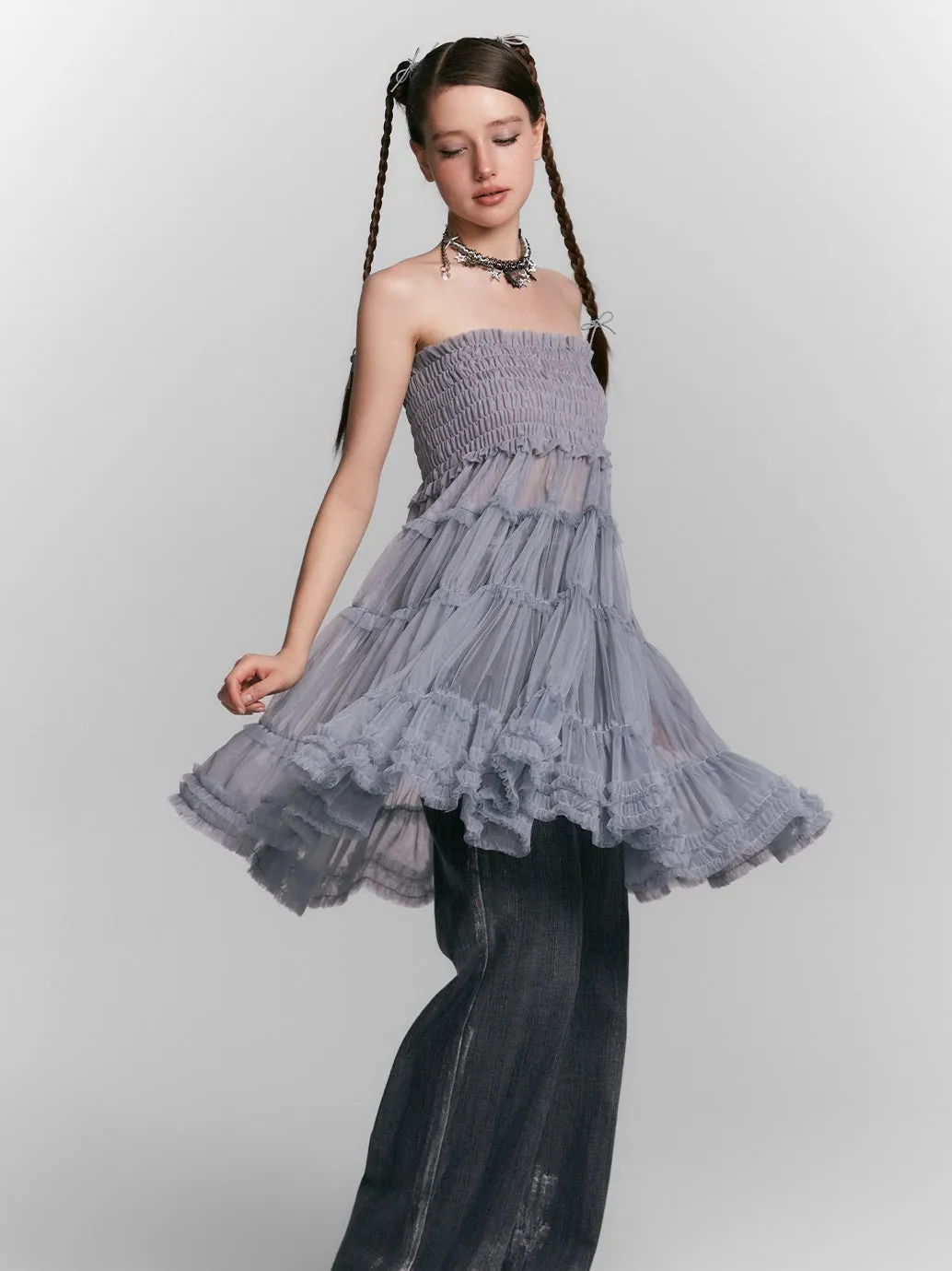 Multi-layer Mesh Skirt