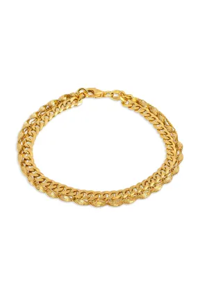 Multi Texture Layering Bracelet