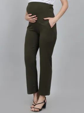 Olive Supima Cotton Maternity Pants