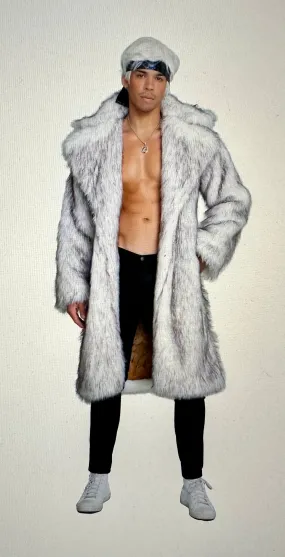 Patriarchy Faux Fur Mid Length Coat