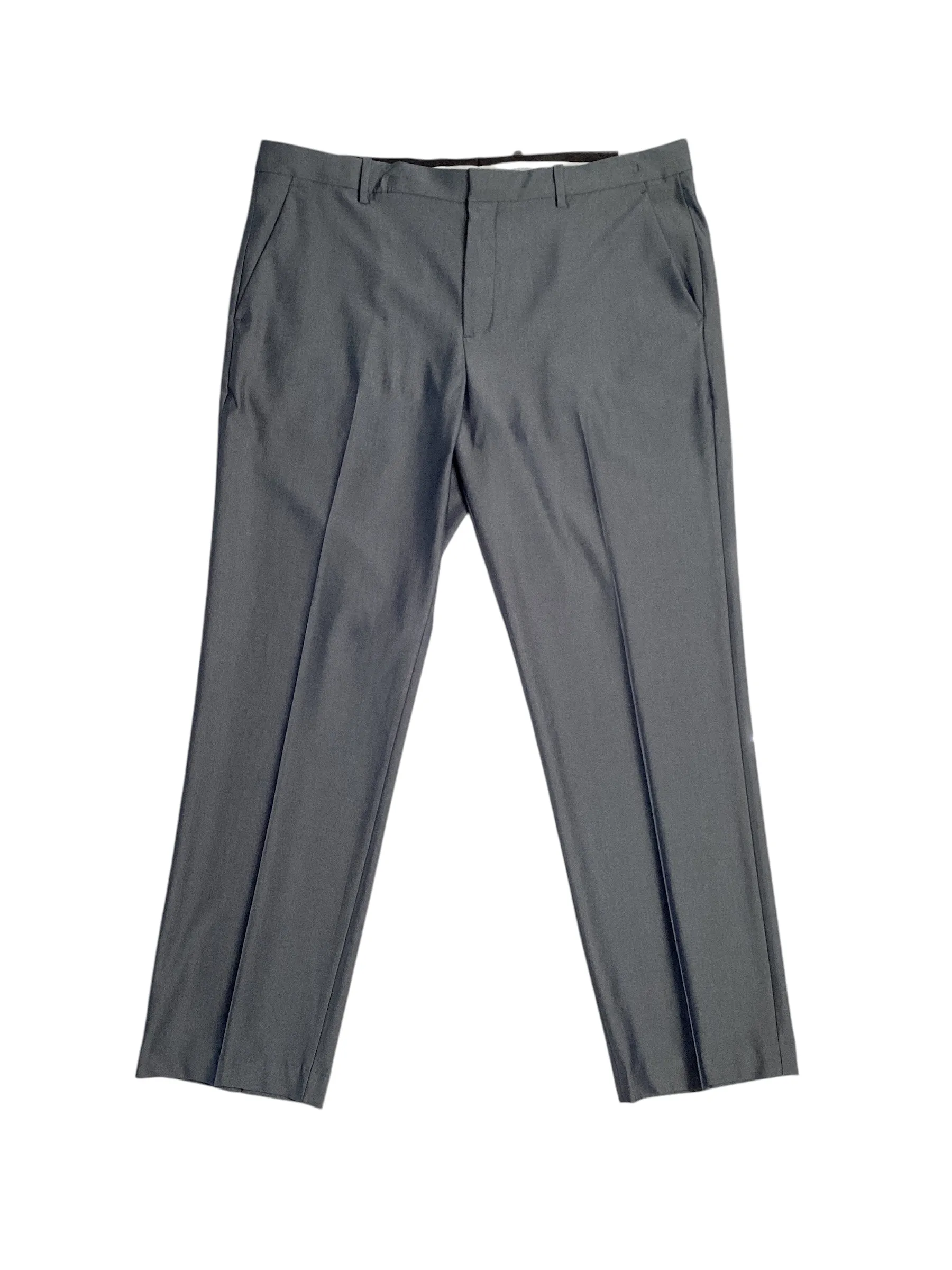 Perry Ellis Portfolio Mens Modern Fit Check Suit Dress Pants Med Grey 30 x 30