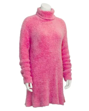 Pink Long Turtleneck Tunic