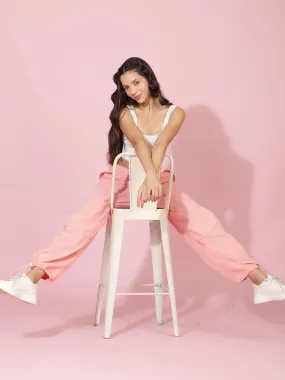 Pink Relaxed Fit joggers