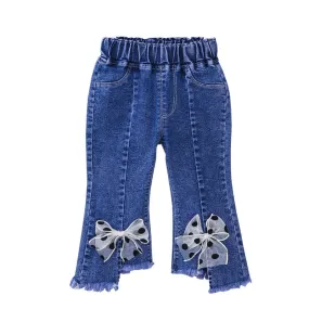 Polka Dot Bow Jeans