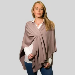 Poncho Pull Through Taupe
