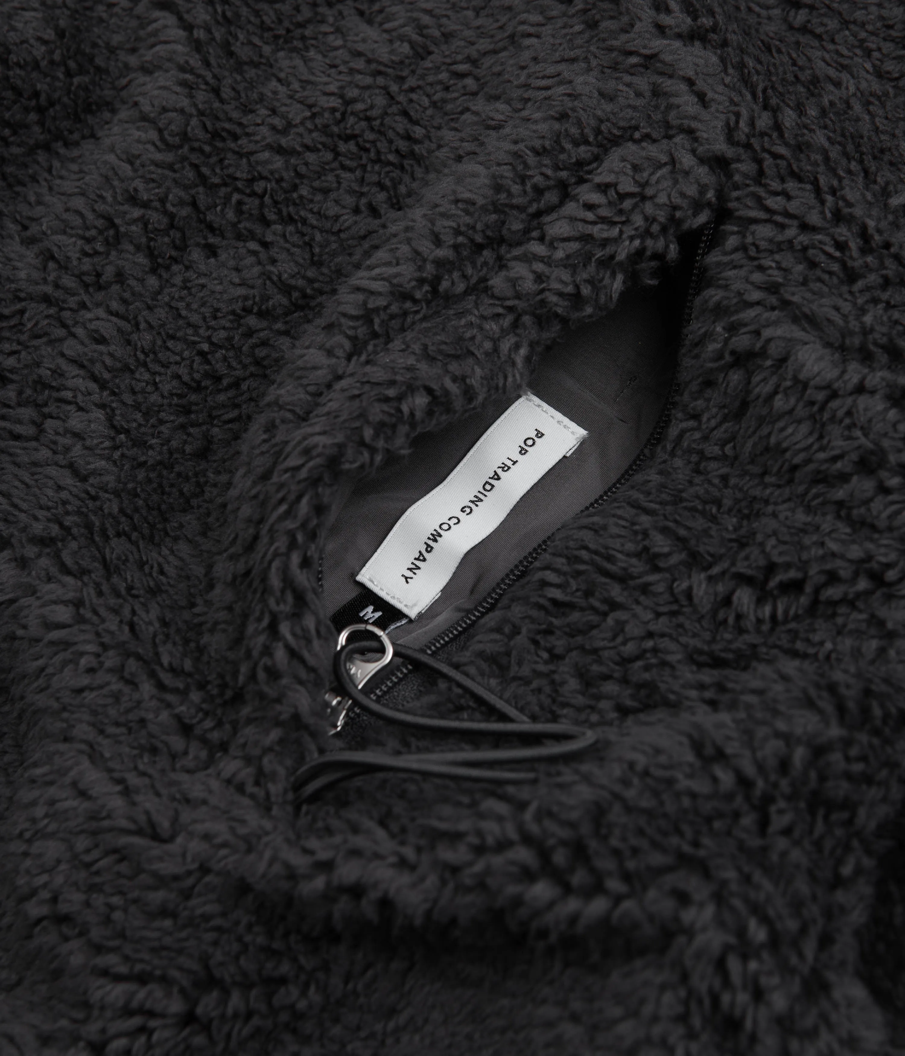 Pop Trading Company Plada Fleece Jacket - Charcoal