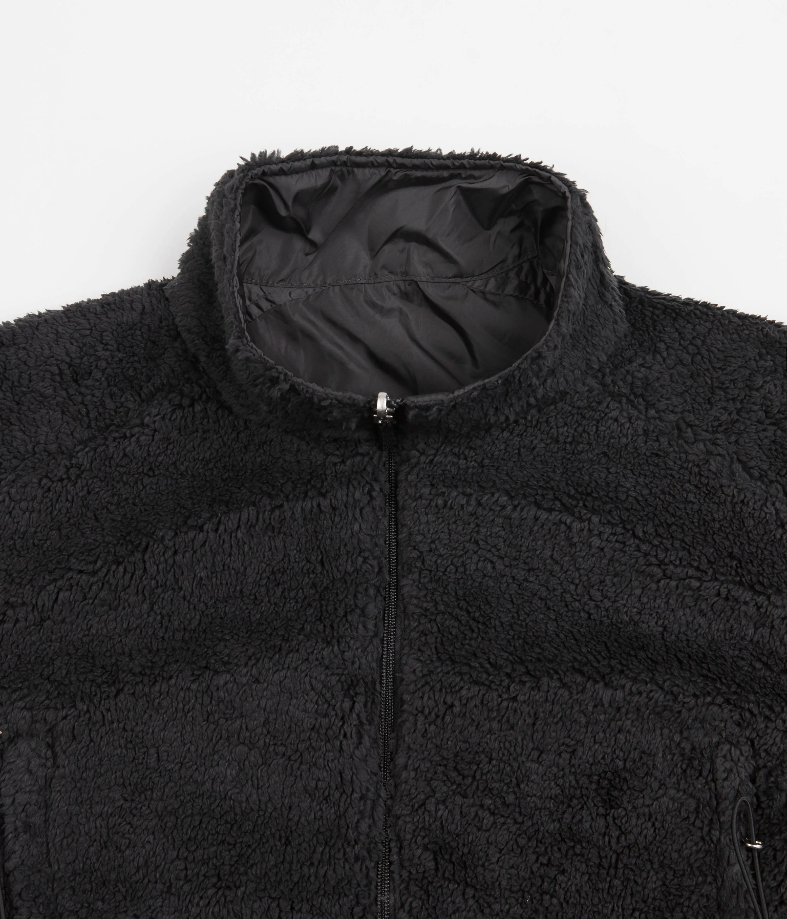 Pop Trading Company Plada Fleece Jacket - Charcoal