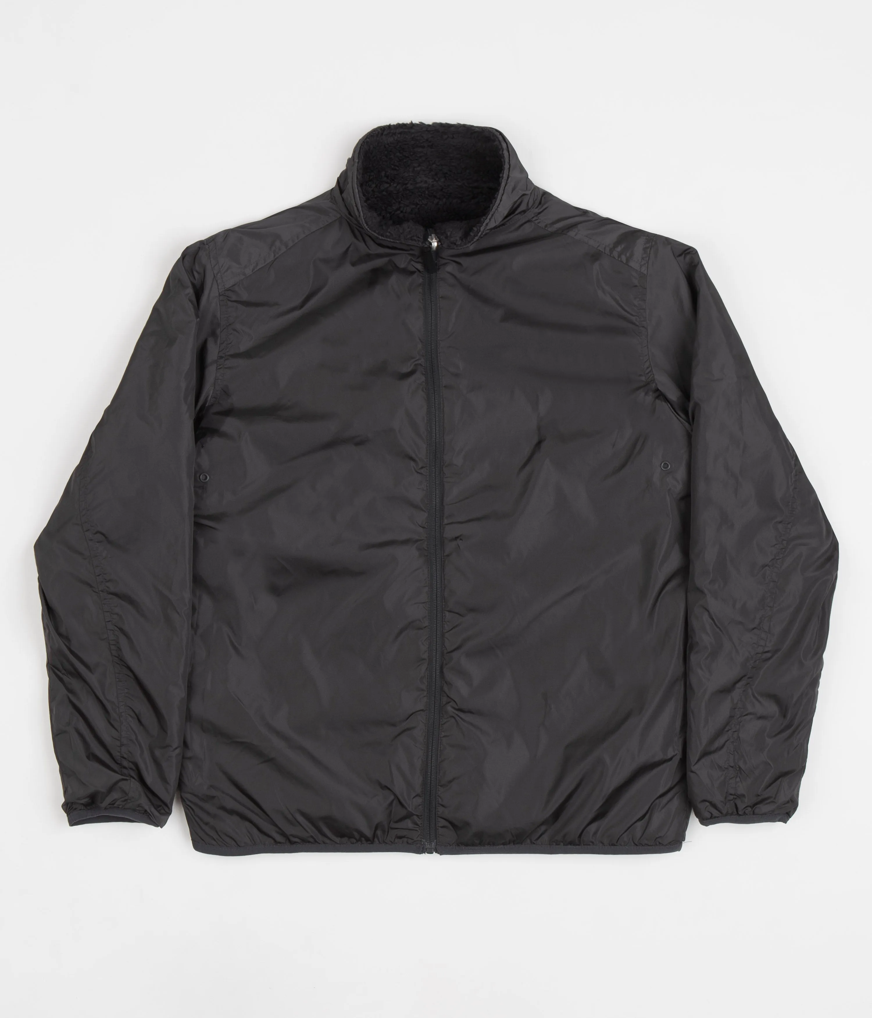 Pop Trading Company Plada Fleece Jacket - Charcoal