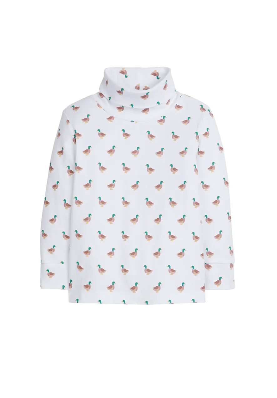 Printed Turtleneck - Mallard