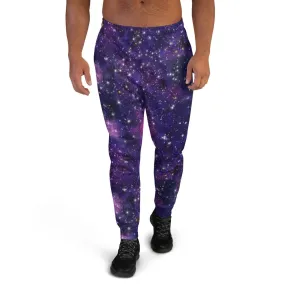 Purple Galaxy Men's Street Joggers