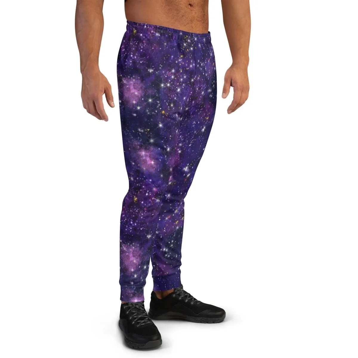 Purple Galaxy Men's Street Joggers