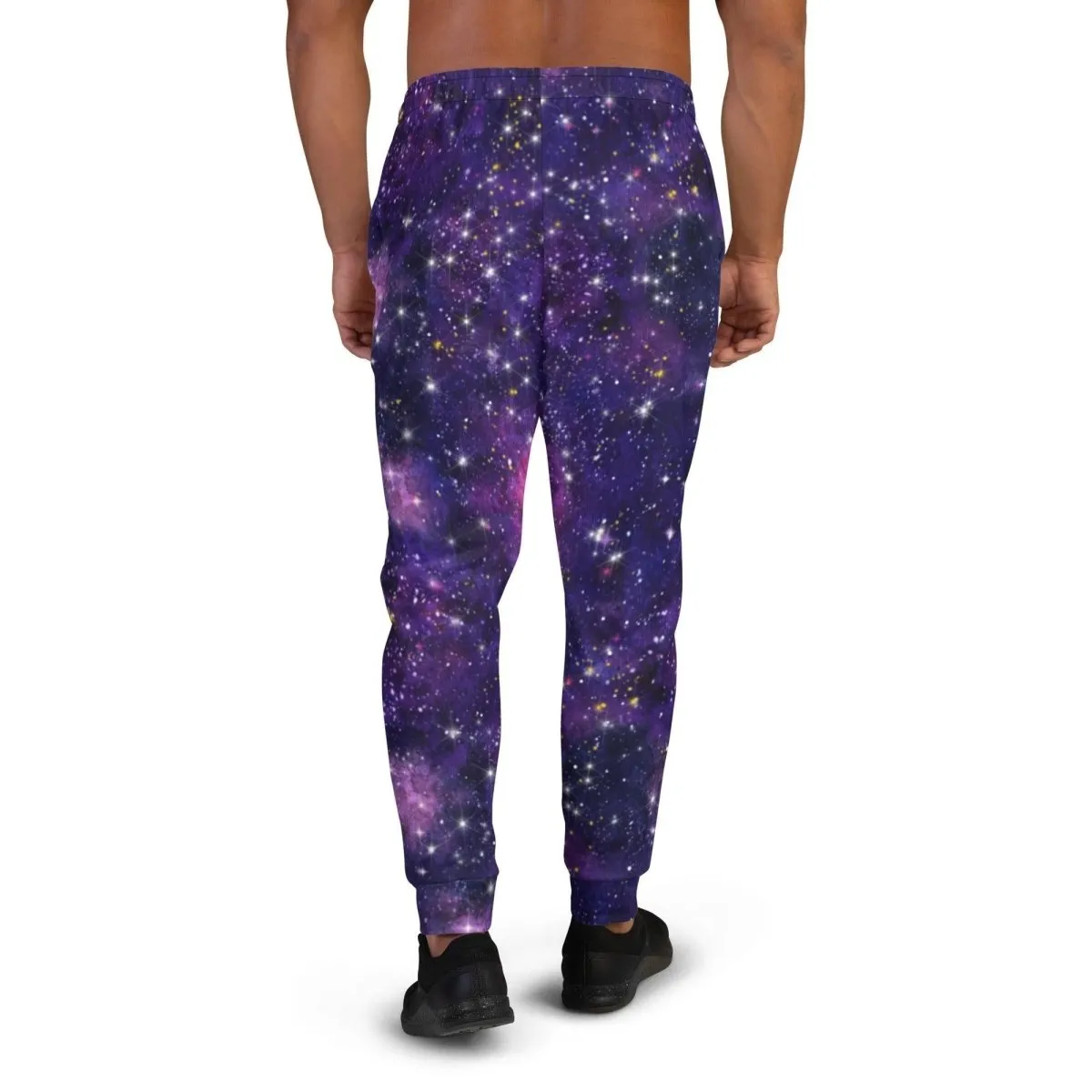 Purple Galaxy Men's Street Joggers