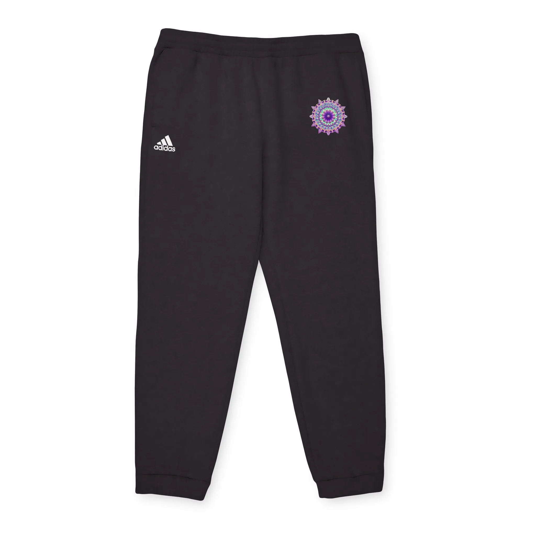 Purple Mandala Adidas Fleece Joggers