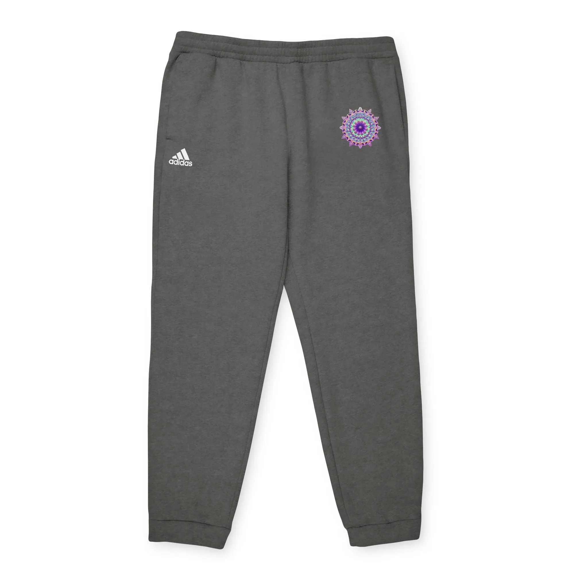 Purple Mandala Adidas Fleece Joggers