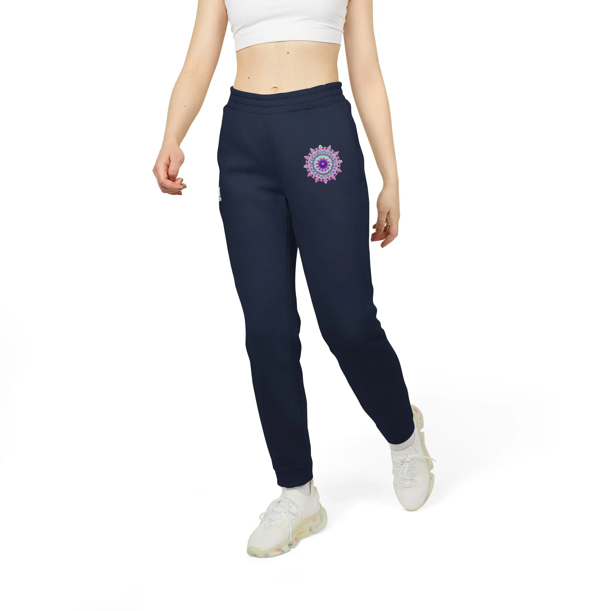 Purple Mandala Adidas Fleece Joggers