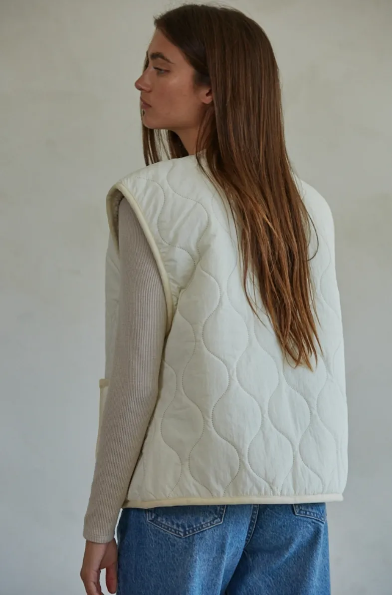 Quinn Quilted Fleece Vest