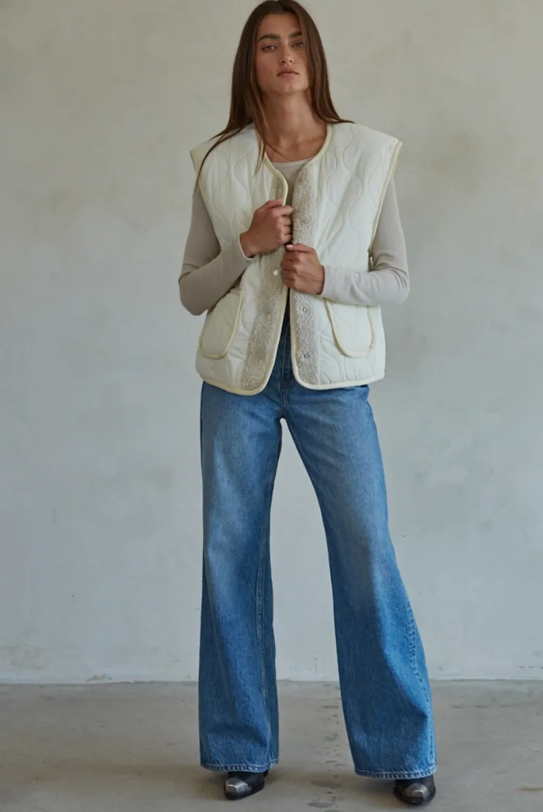 Quinn Quilted Fleece Vest