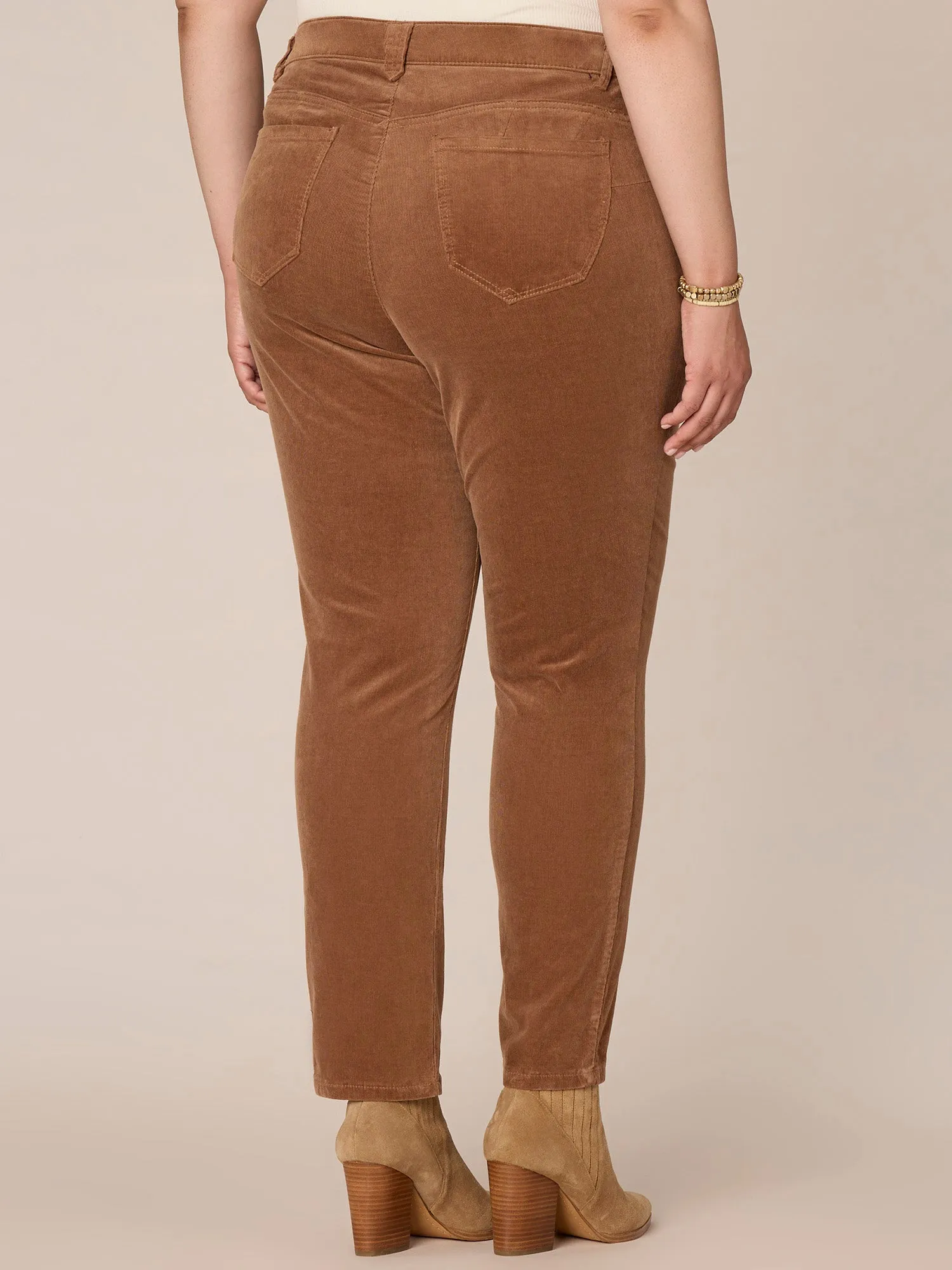 "Ab"solution® Corduroy Straight Leg Plus Pants