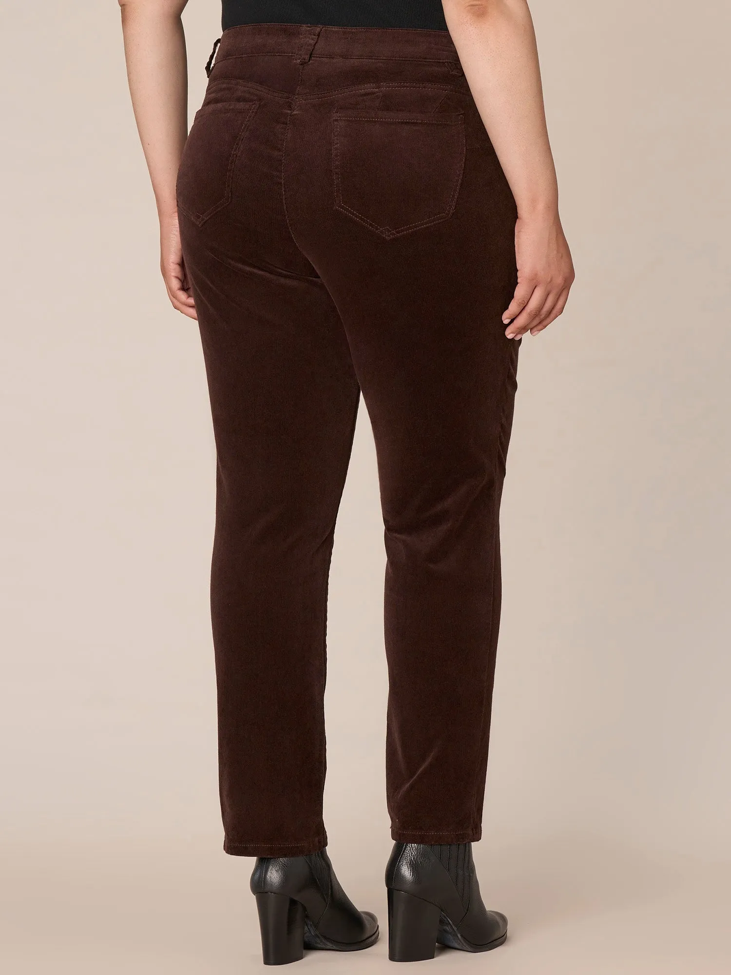 "Ab"solution® Corduroy Straight Leg Plus Pants