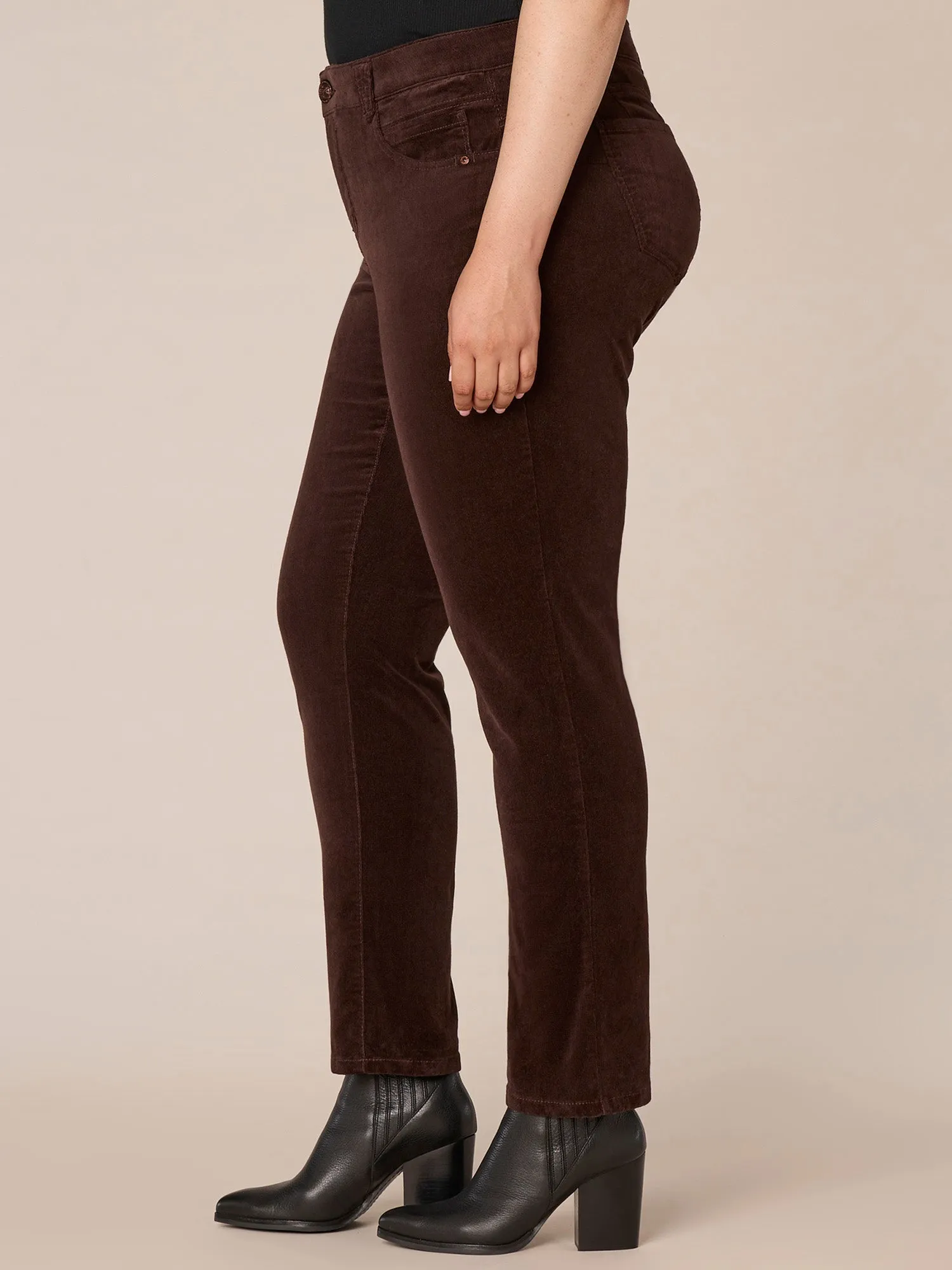 "Ab"solution® Corduroy Straight Leg Plus Pants