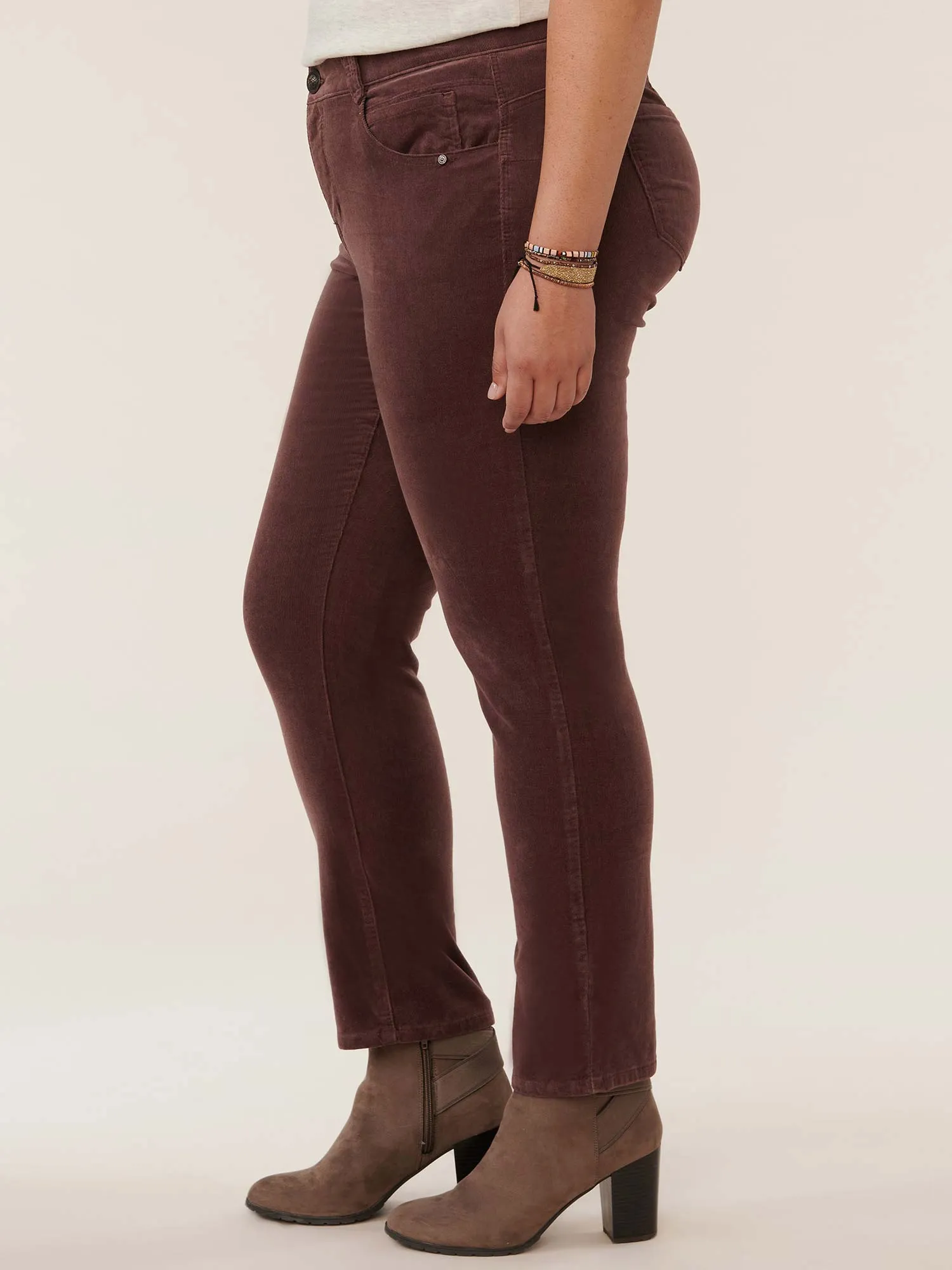 "Ab"solution® Corduroy Straight Leg Plus Pants
