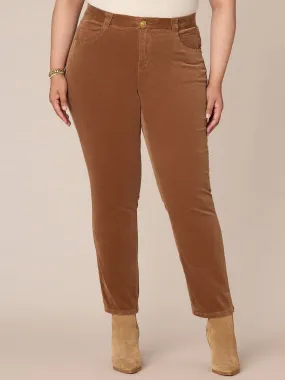 "Ab"solution® Corduroy Straight Leg Plus Pants