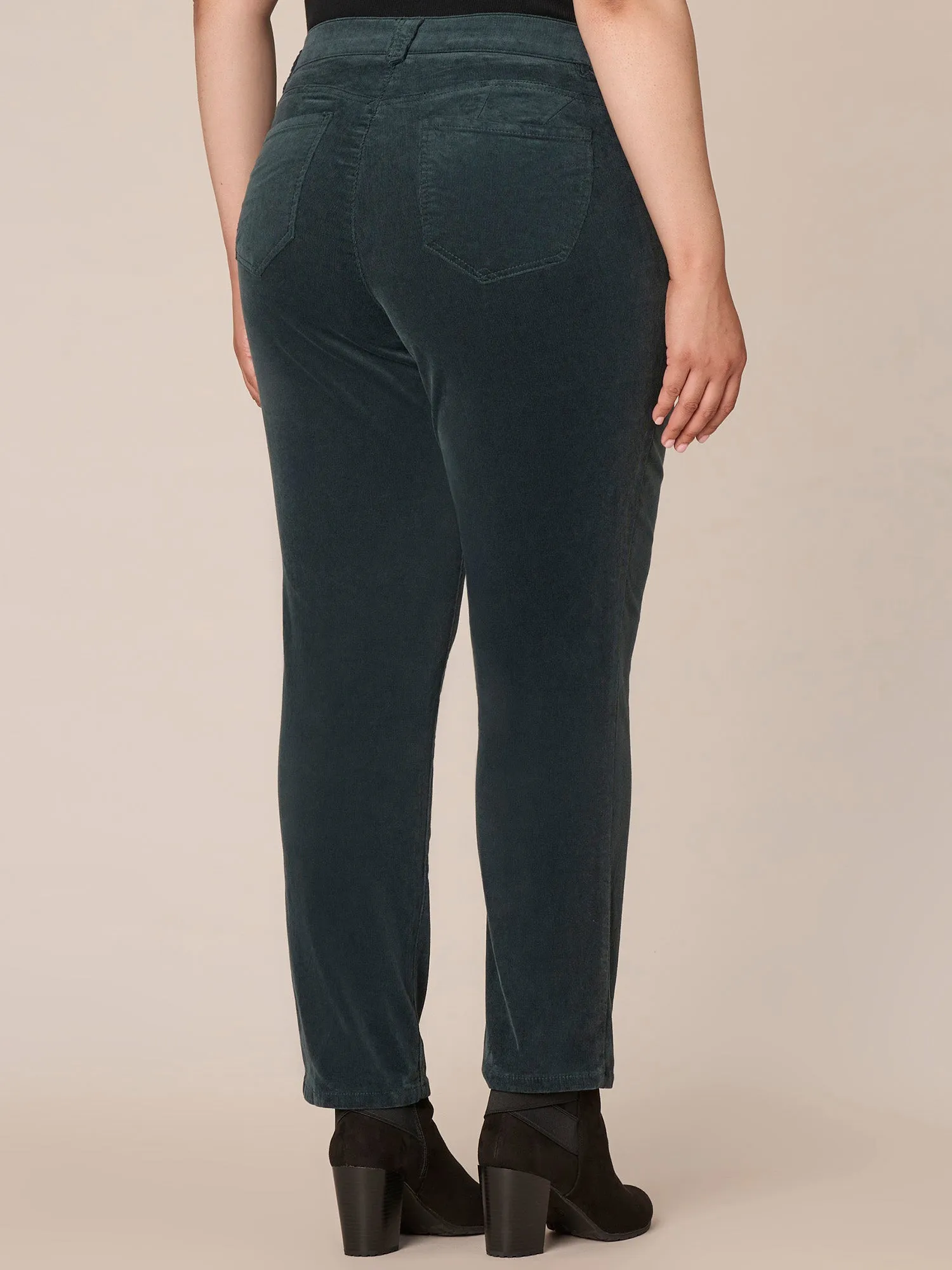 "Ab"solution® Corduroy Straight Leg Plus Pants