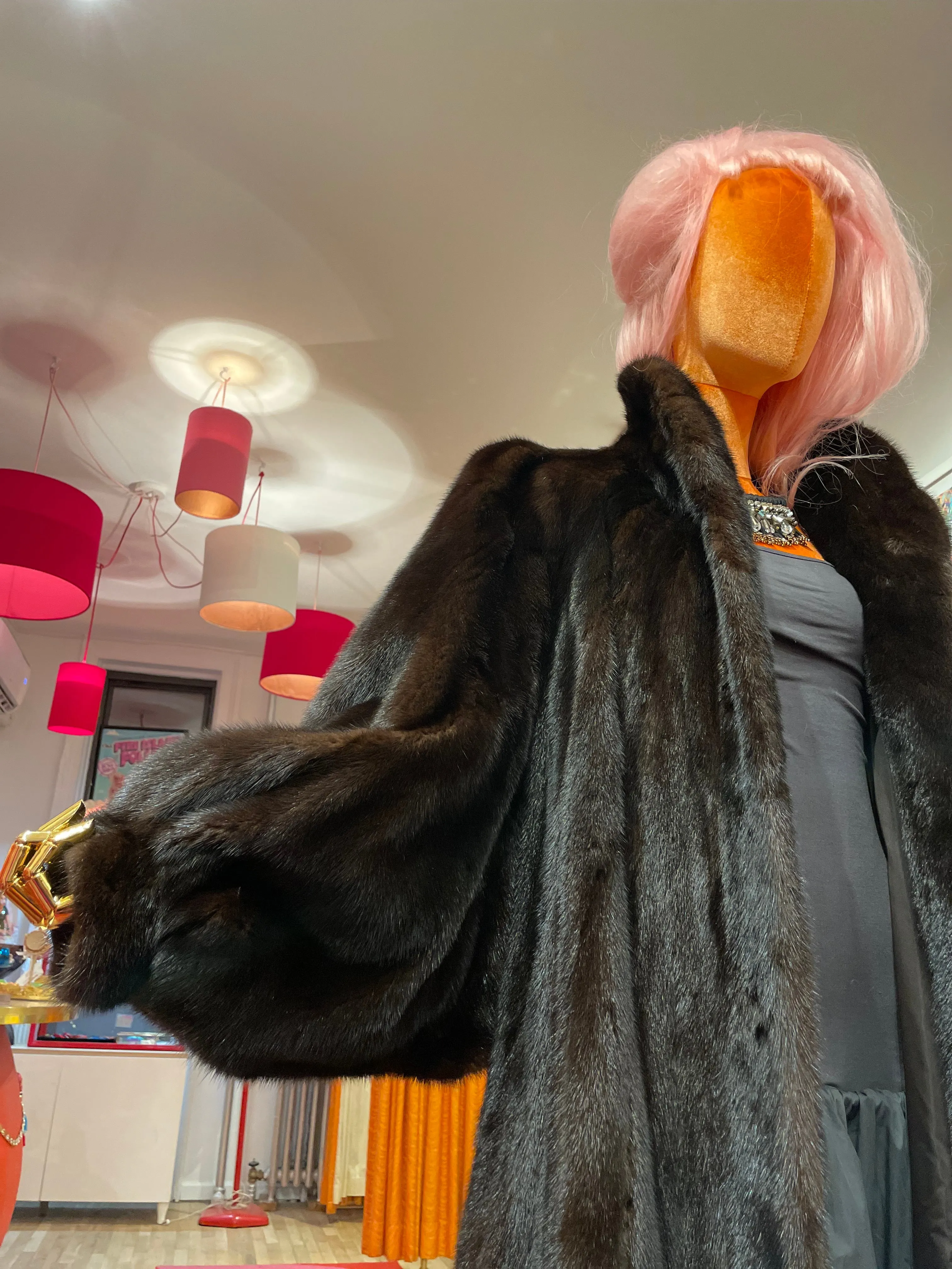"E.R.M." Vintage Full Length Mink Coat