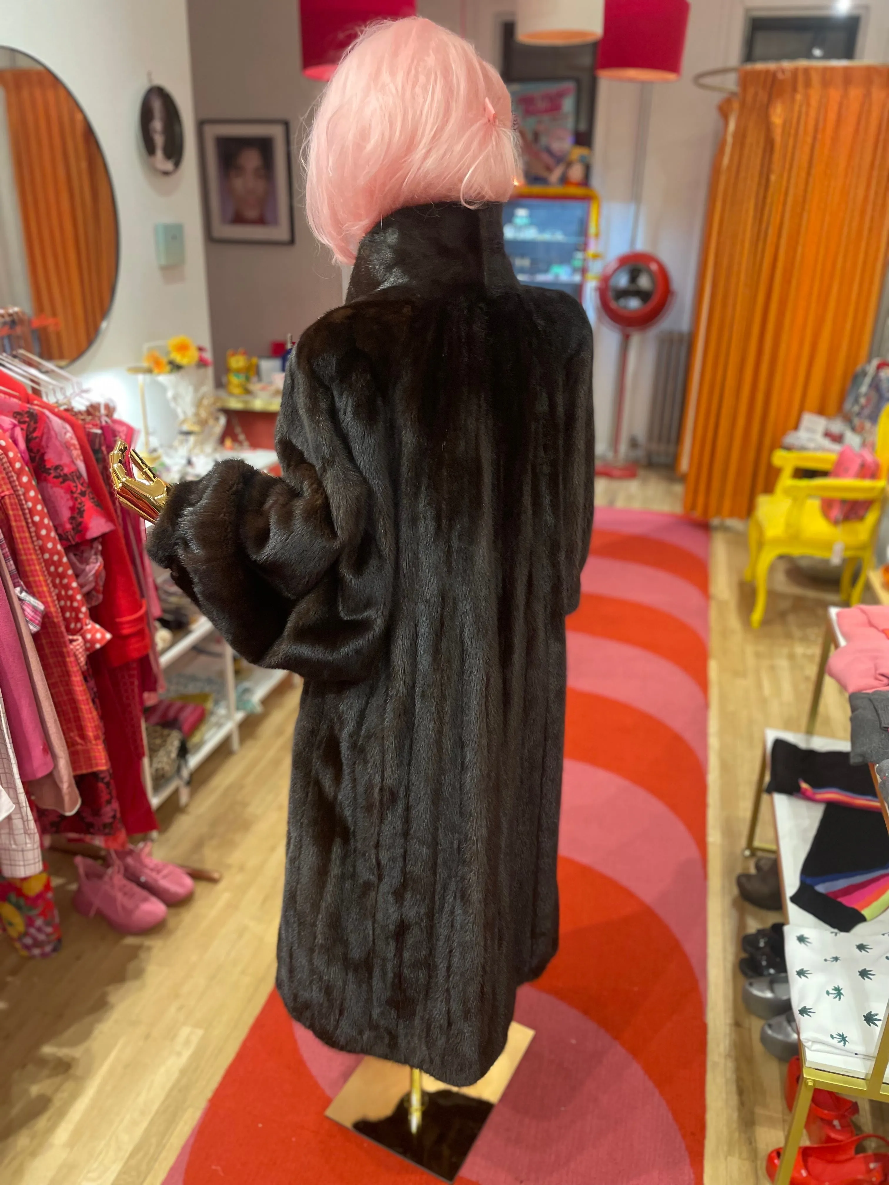 "E.R.M." Vintage Full Length Mink Coat