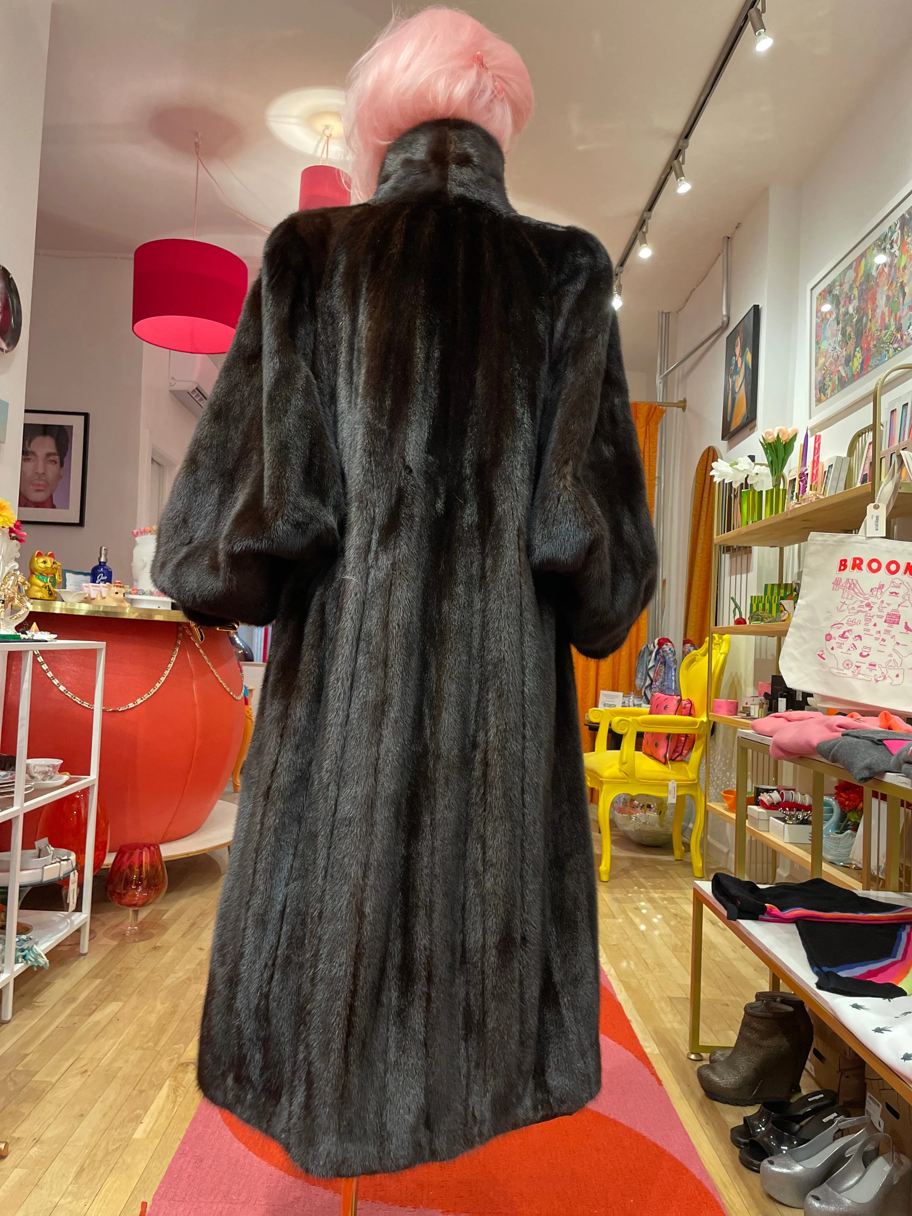 "E.R.M." Vintage Full Length Mink Coat