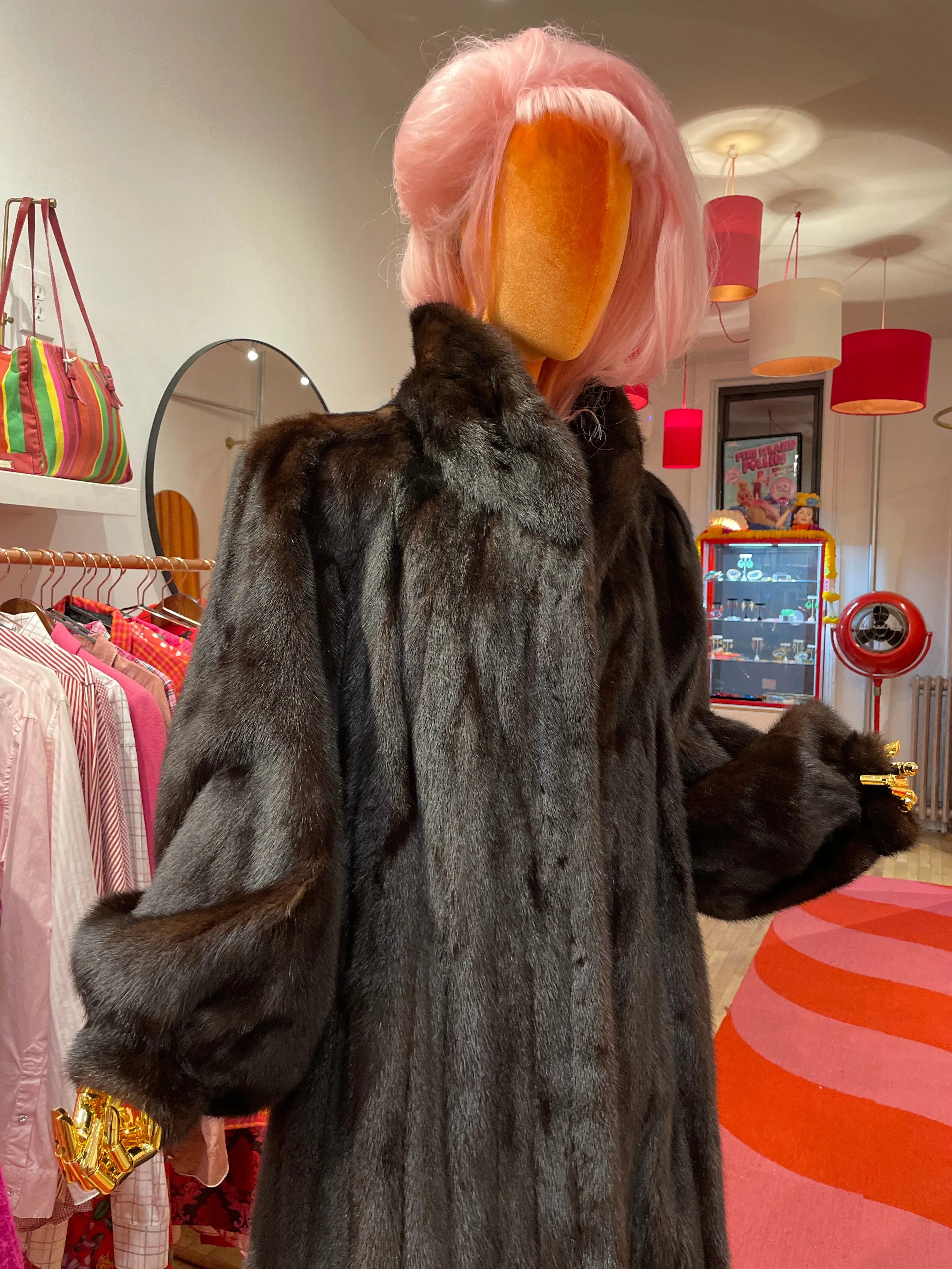 "E.R.M." Vintage Full Length Mink Coat