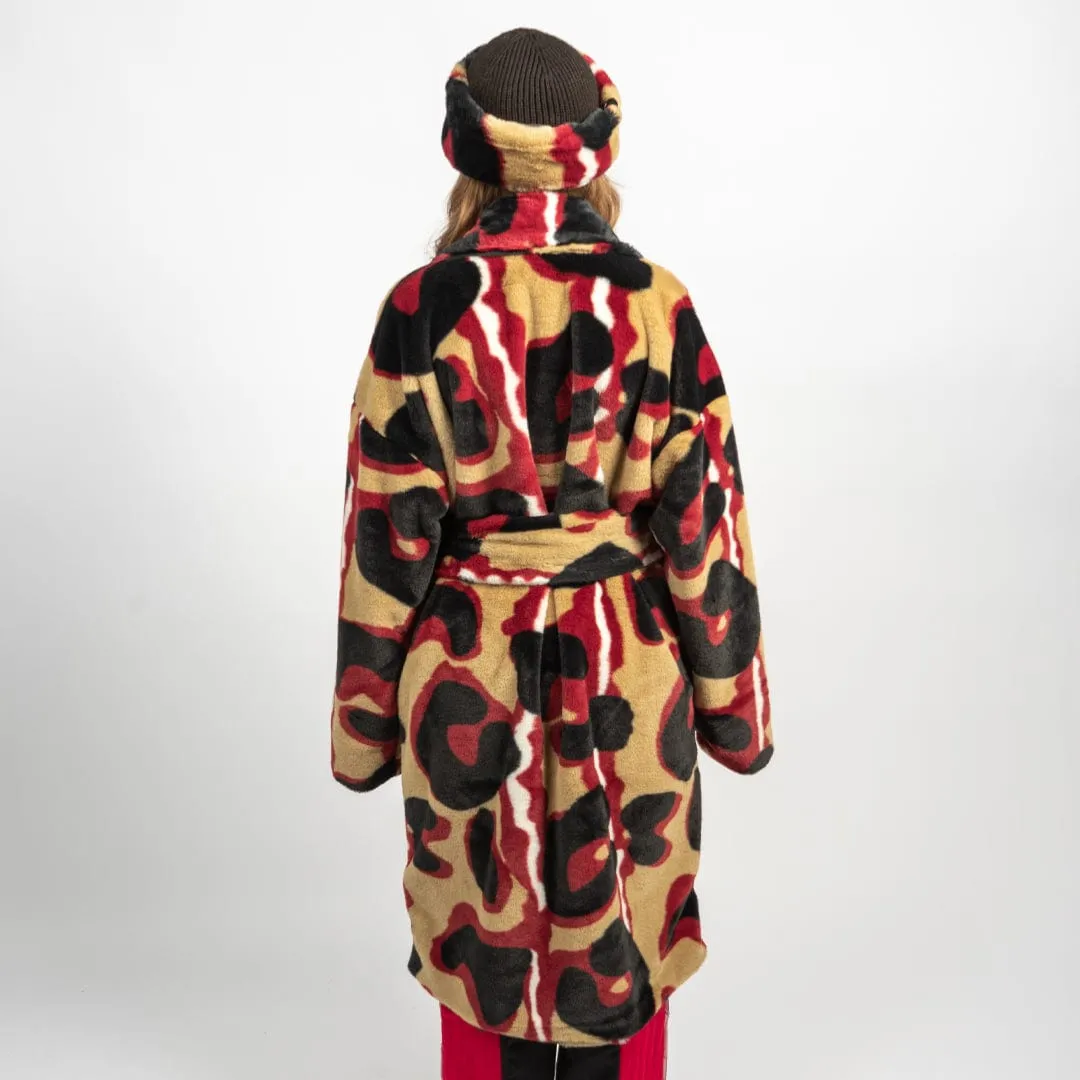 "Madison" Faux Fur Coat with Matching Beanie