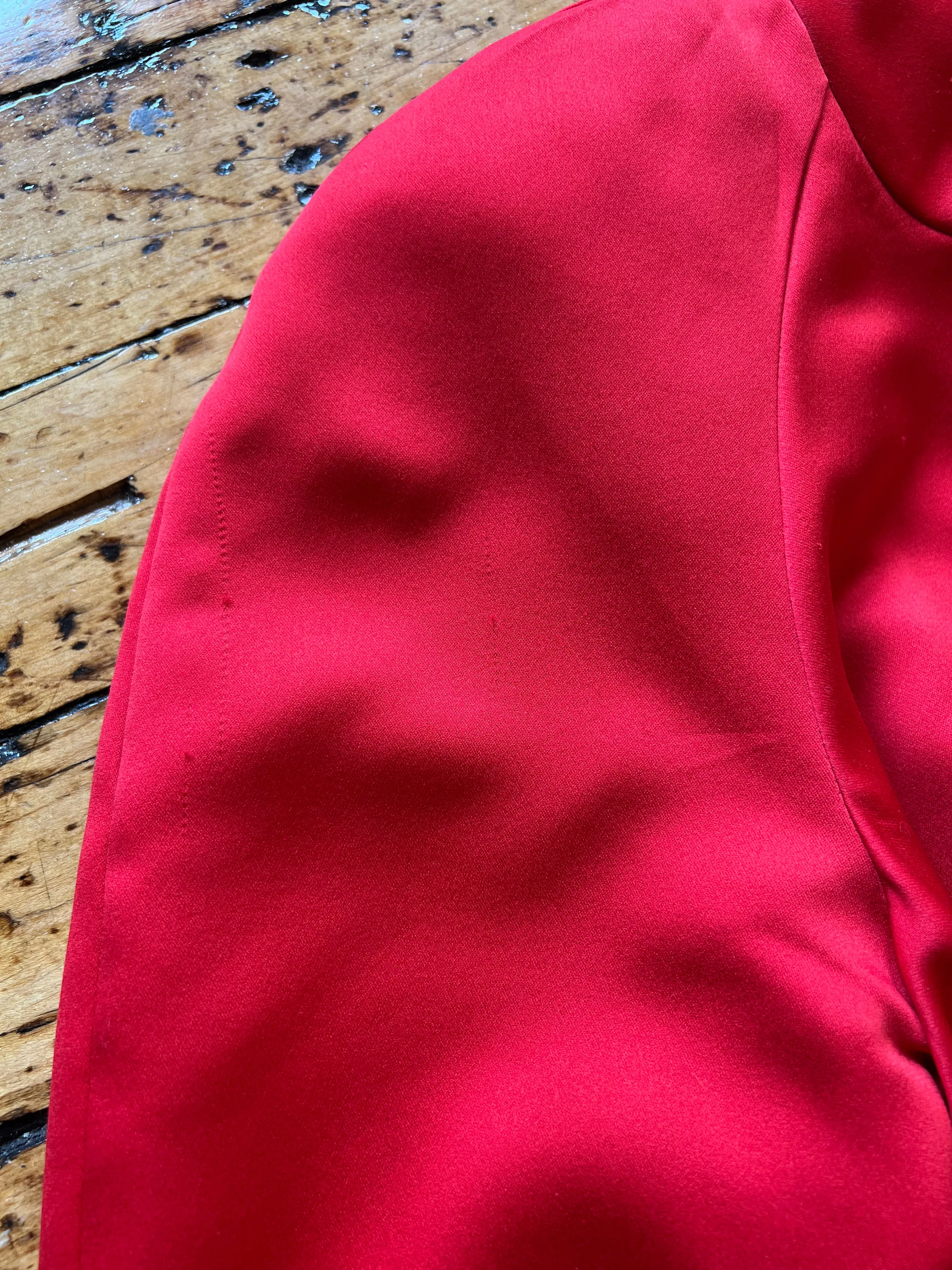 Red Evening Coat | Victor Costa