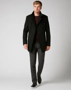 Remus Uomo Lohman Tailored Overcoat - Black
