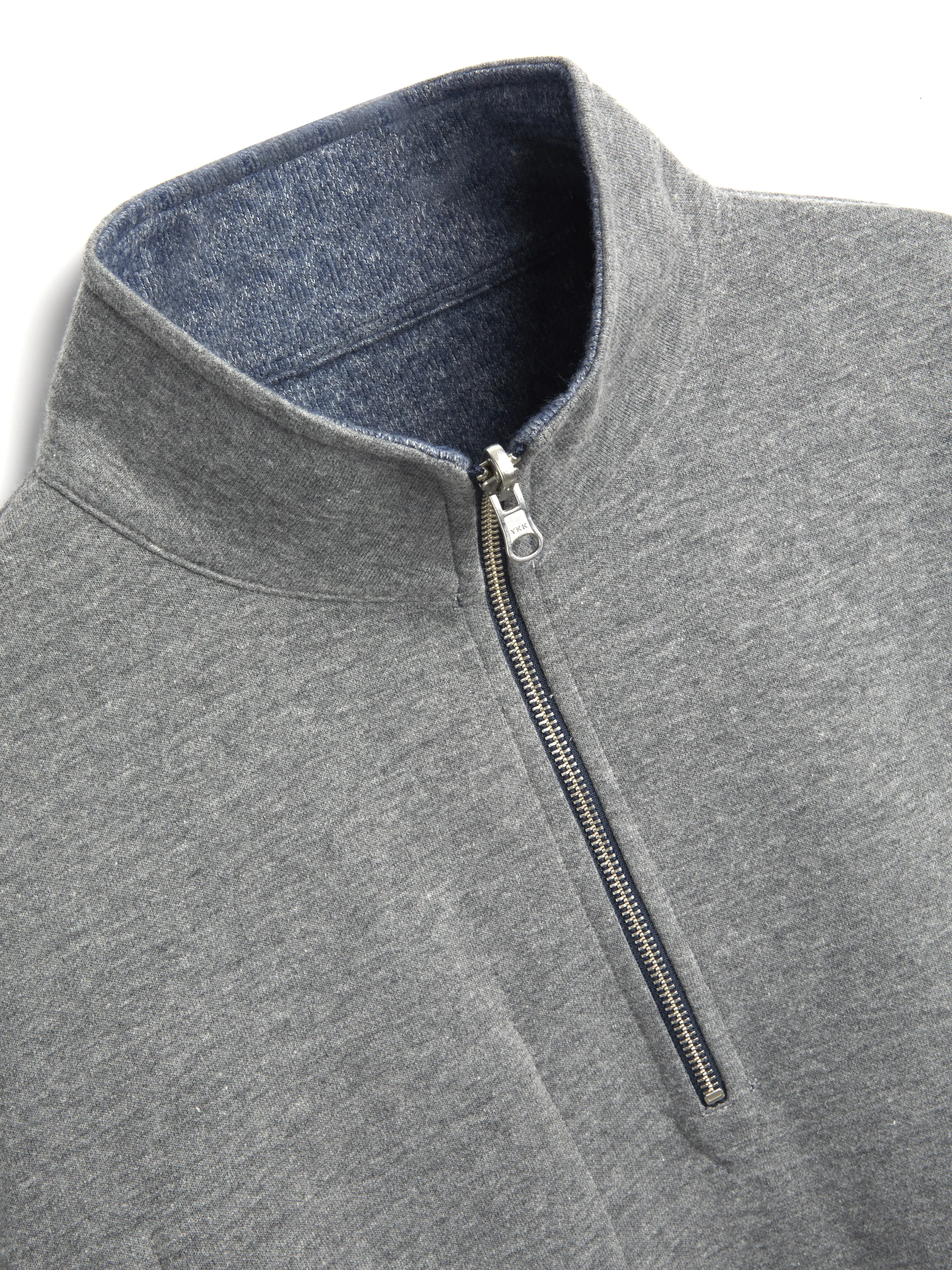 Reversible Half Zip Sweatshirt Edgware Charcoal/Navy