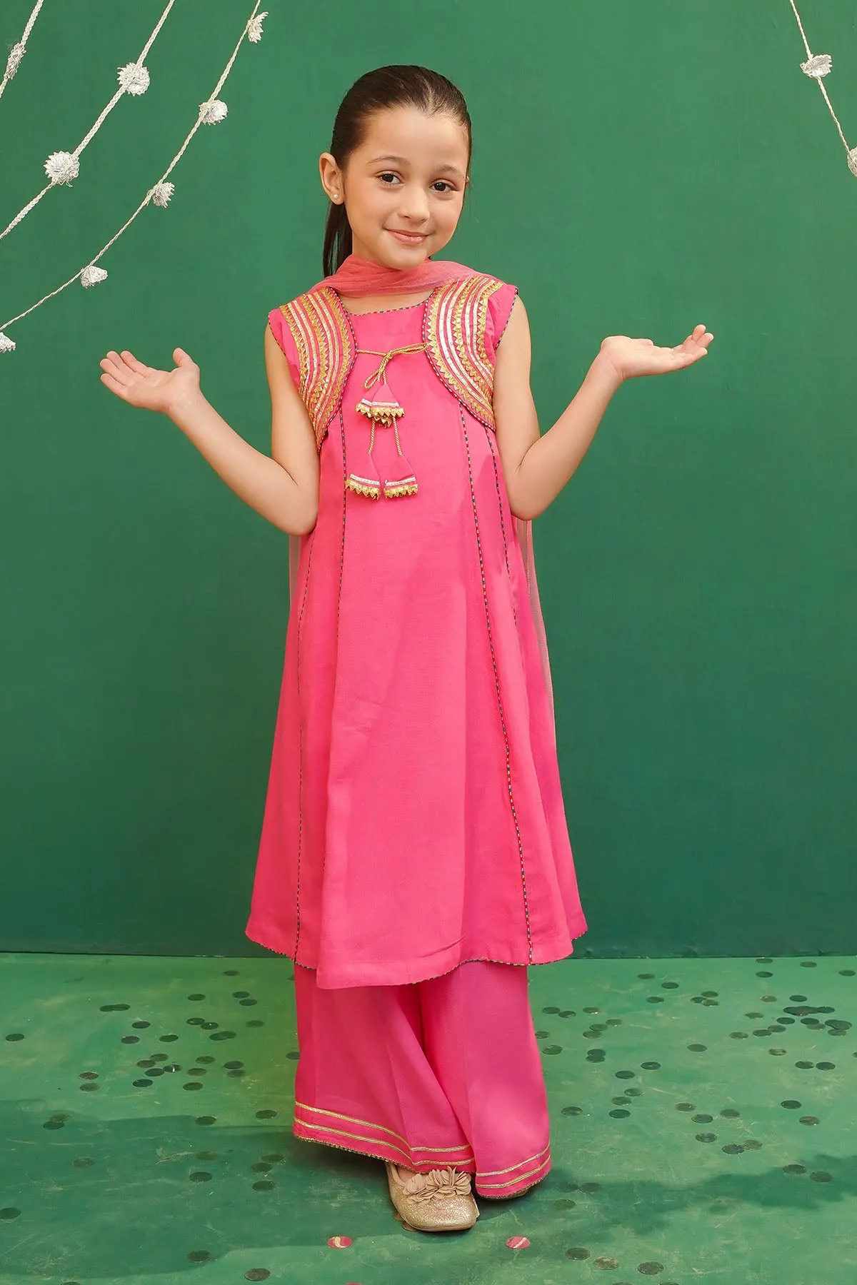 Rod Silk Embellished 3 Pc Suit