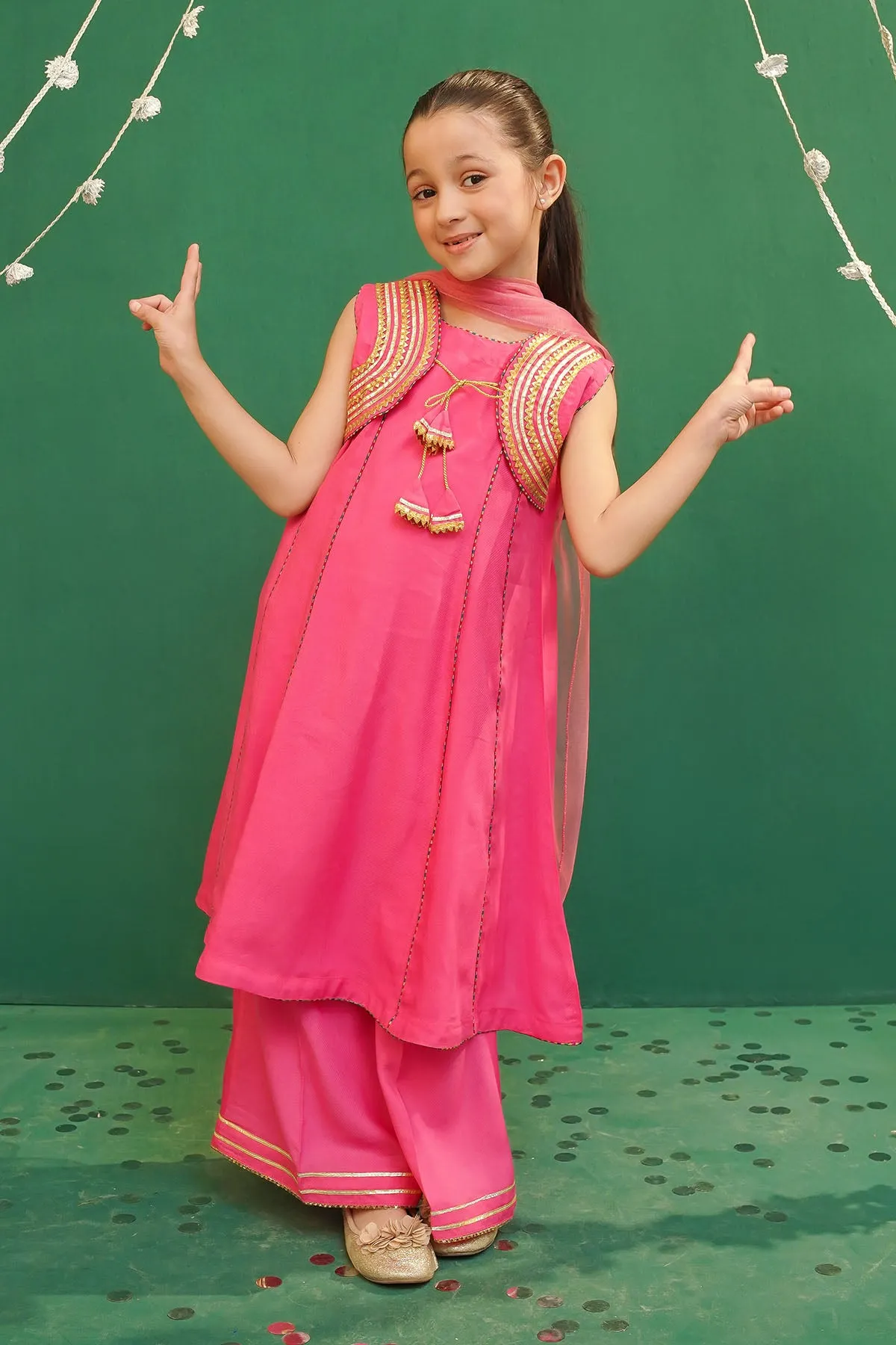Rod Silk Embellished 3 Pc Suit