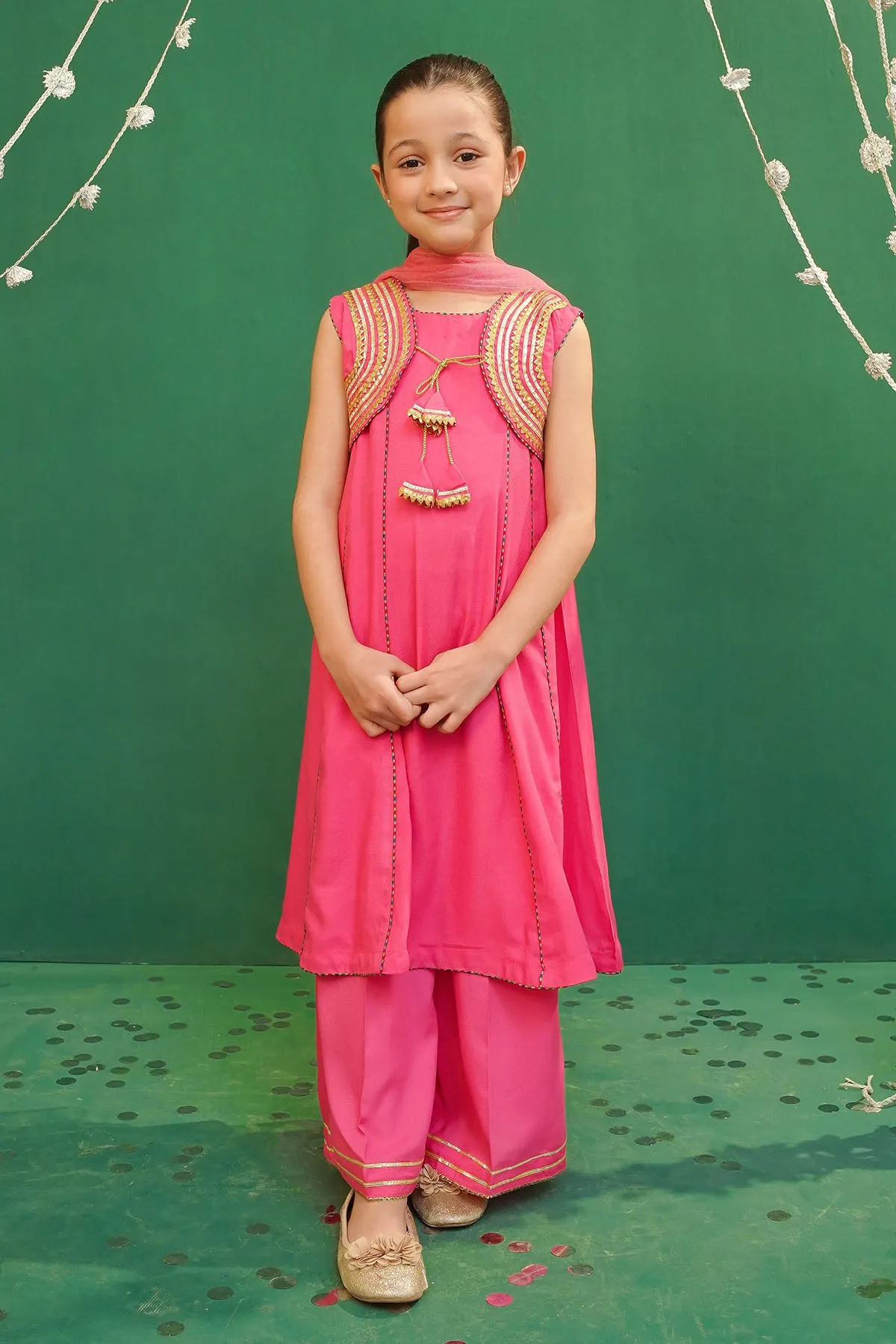 Rod Silk Embellished 3 Pc Suit