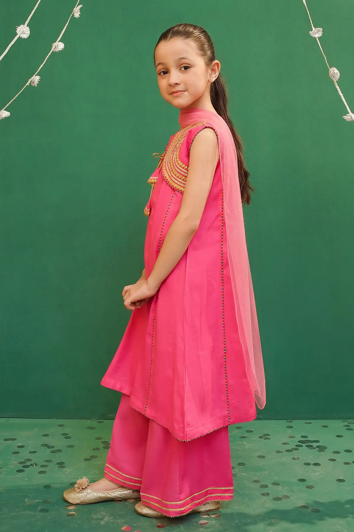 Rod Silk Embellished 3 Pc Suit