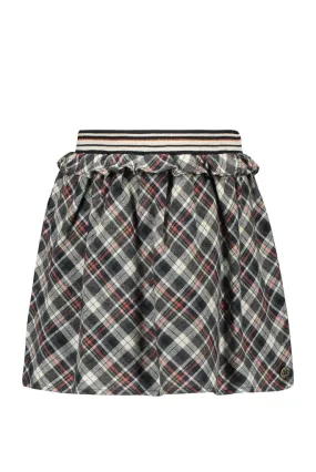Ruffle Check Skirt