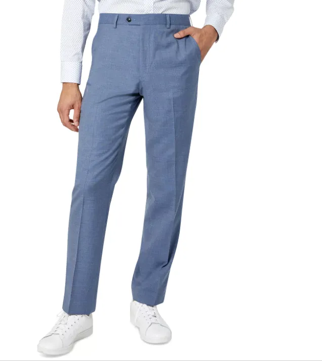 Sean John Men's Classic Fit Suit Dress Pants Blue Solid 38 x 34