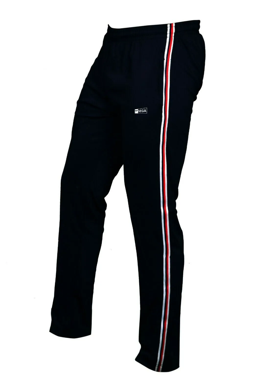 SEGA BLACK & RED STRIPED TRACKSUIT BOTTOMS