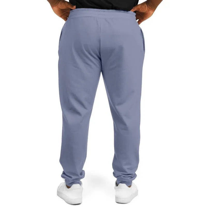 Shaded Pale Pastel Blue Gray Joggers | Unisex | with PLUS sizes | C30M22Y0K30