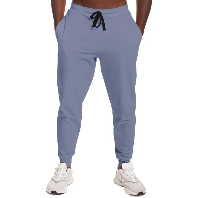 Shaded Pale Pastel Blue Gray Joggers | Unisex | with PLUS sizes | C30M22Y0K30