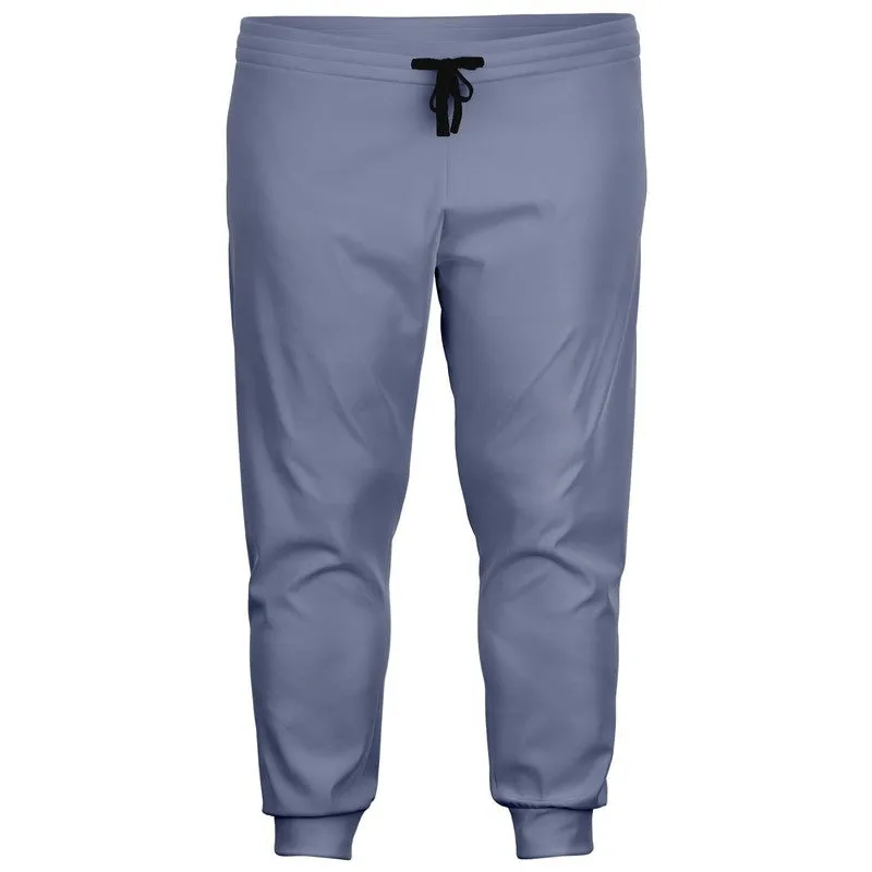 Shaded Pale Pastel Blue Gray Joggers | Unisex | with PLUS sizes | C30M22Y0K30