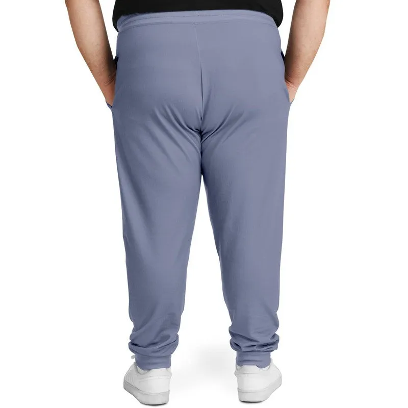 Shaded Pale Pastel Blue Gray Joggers | Unisex | with PLUS sizes | C30M22Y0K30
