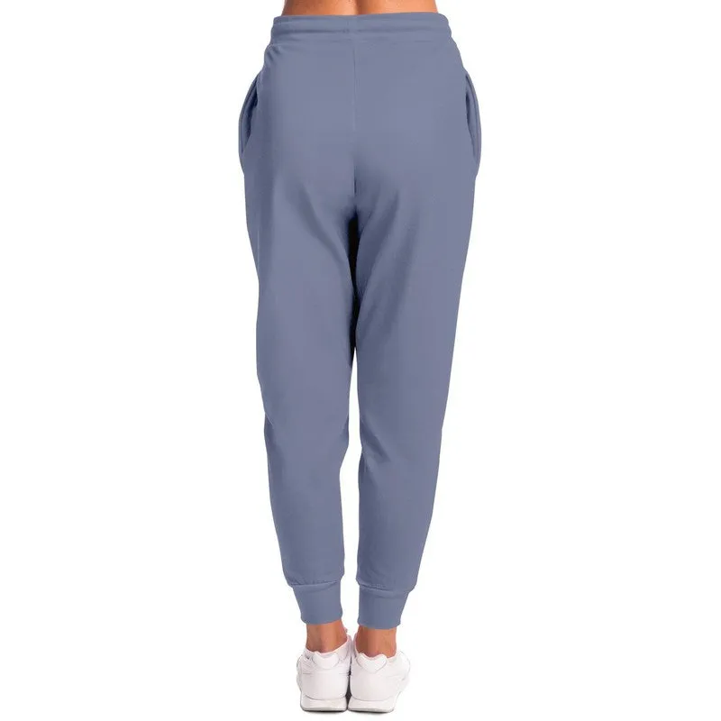 Shaded Pale Pastel Blue Gray Joggers | Unisex | with PLUS sizes | C30M22Y0K30
