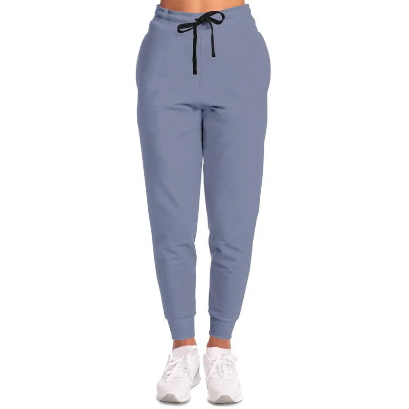 Shaded Pale Pastel Blue Gray Joggers | Unisex | with PLUS sizes | C30M22Y0K30